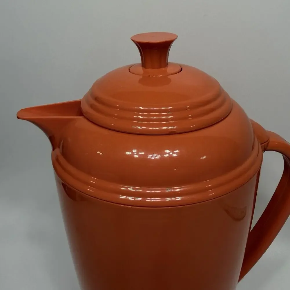 Fiestaware Copco Homer Laughlin Thermal Carafe Coffee Tea Pot Persimmon Orange